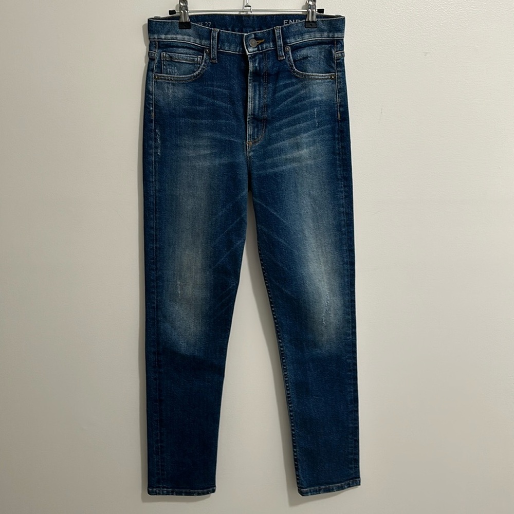 Endo East Nihon Denim Org Slim Leg High Rise Medium Wash Jeans Womens 27